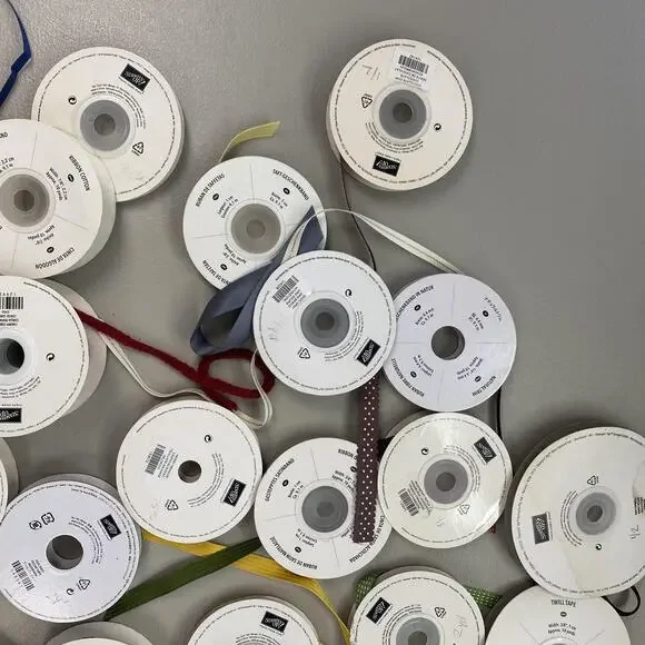 Stampin' Up! Ribbon Spool Lot Multicolor Styles Cardmaking Scrapbook Craft - Picture 13 of 15